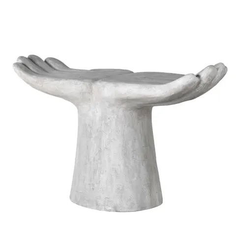 Stołek Hands 89x53 cm dłonie designerski stołek siedzisko żywica