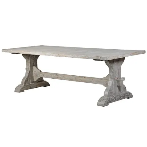 Stół do jadalni Old Pine 100x240 cm sosnowe drewno dekoracyjna belka