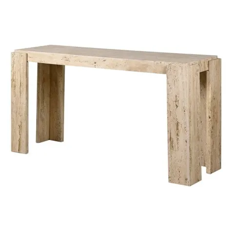 Konsola Travertine 151 cm – jasna konsola z naturalnego trawertynu