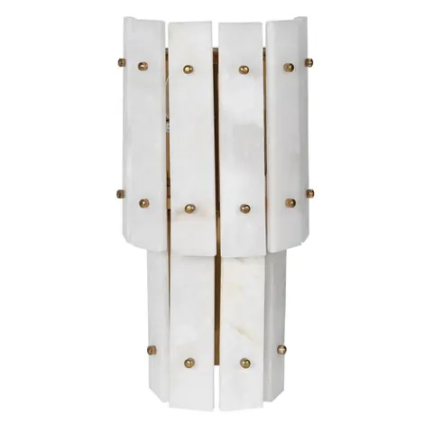 Lampa ścienna kinkiet Boscobel Alabaster 44 cm panele z naturalnego alabastru
