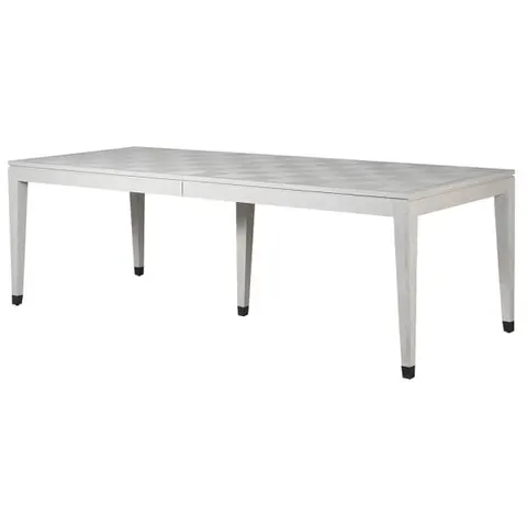 Stół rozkładany Light Oak 356 cm jasny dąb czarne kontrastujące żelazo