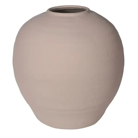 Wazon dekoracyjny Almond 39 cm z terakoty - okrągły wazon do salonu