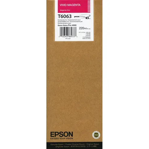 Tusz EPSON T6063 VM – vivid magenta (220 ml)