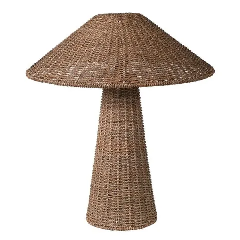 Lampa stołowa Rattan Boho 61 cm naturalny rattan