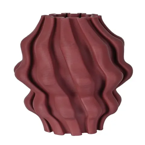 Wazon ceramiczny Burgundy 22 cm czerwony wazon ceramika 3D