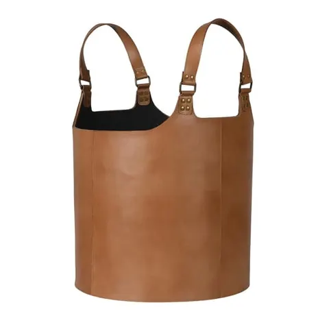Kosz dekoracyjny Leather 42x47 cm brązowy kosz do przechowywania