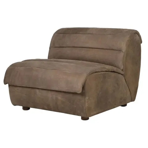 Fotel Holland Park z nubukowej skóry 90 cm