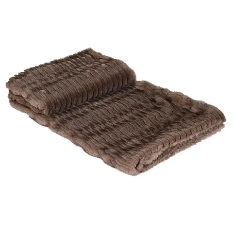 Koc futrzany Knightsbridge Chocolate 140 × 170 cm