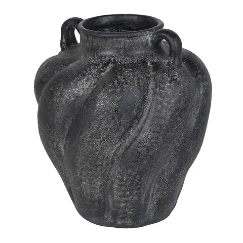Czarny wazon dekoracyjny Belgravia 35 cm