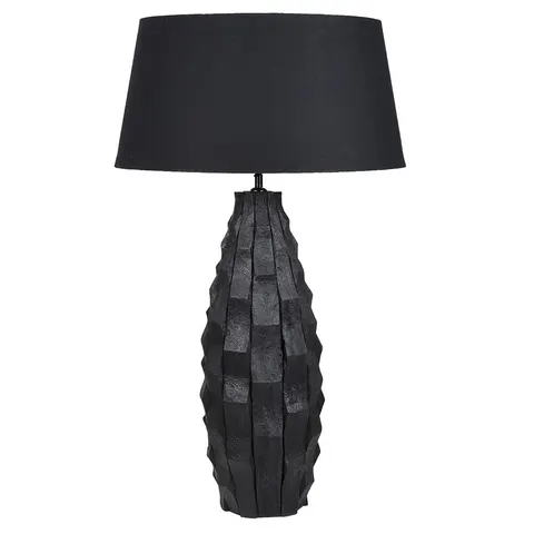 Lampa stołowa Obsidian Mango 90 cm – czarne drewno mango