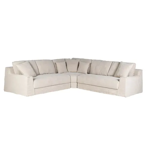 Narożnik Boscobel Linen – modułowa sofa lniana w kolorze naturalnym