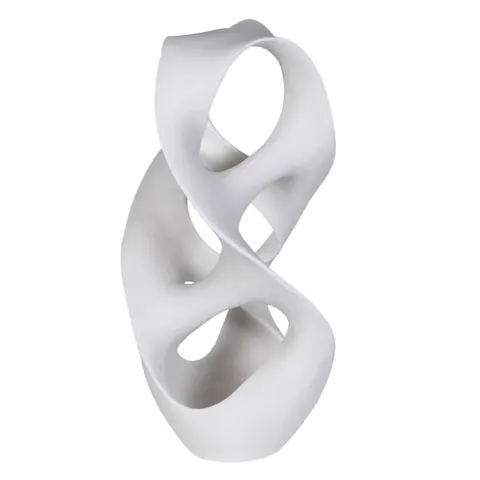Rzeźba Organic White 60 cm – biała rzeźba abstrakcyjna