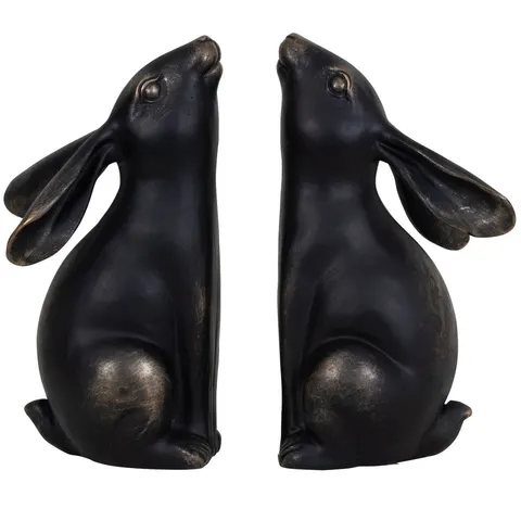 Podpórki do książek Hare Bronze 21,4 cm zając podpórka bookend żywica