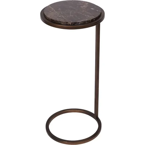 Stolik marmurowy Belgrave Brown 59 cm - marmur brązowy Emperador