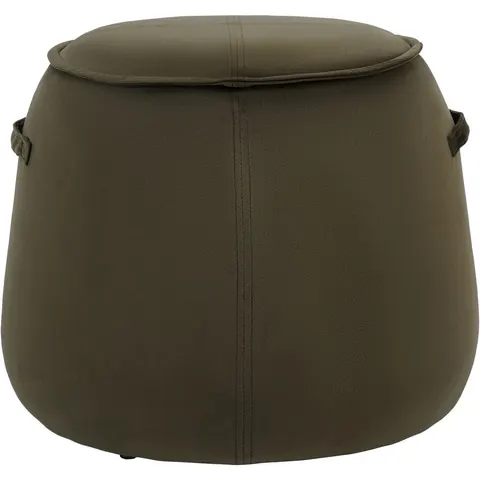 Stołek puf velvet Ennismore Green 50 cm zielony puf tapicerowany