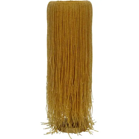 Lampa stołowa Boho Beads 70 cm kryształowe żółte koraliki lampa tuba