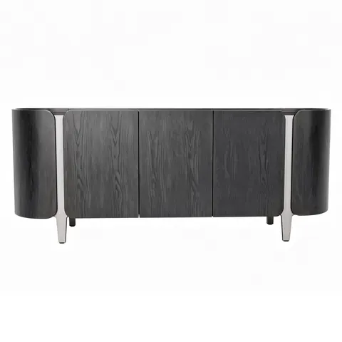 Komoda Finsbury 200 cm – ciemna komoda z ceramicznym blatem