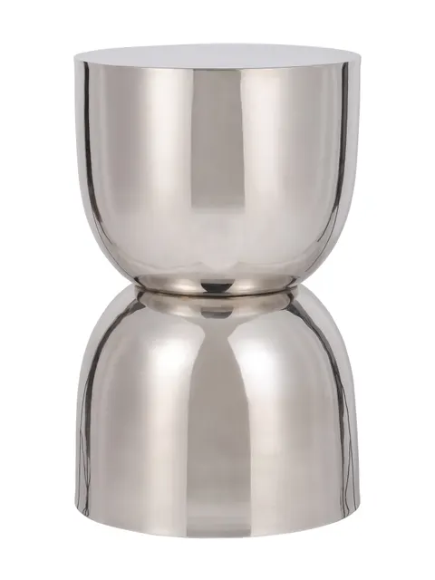 Stolik boczny Sloane Silver 42 cm – stal w wykończeniu Nickel