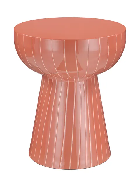 Stolik boczny Clarendon Coral 42 cm – emaliowany metal