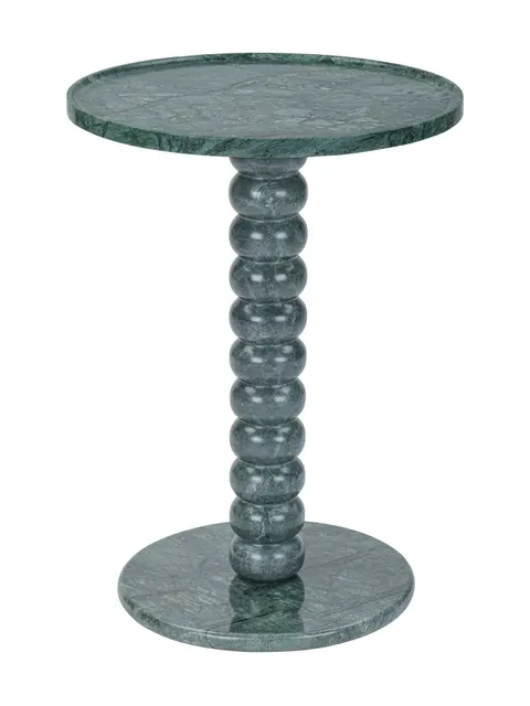 Stolik boczny Venice Green 40 cm – zielony marmur