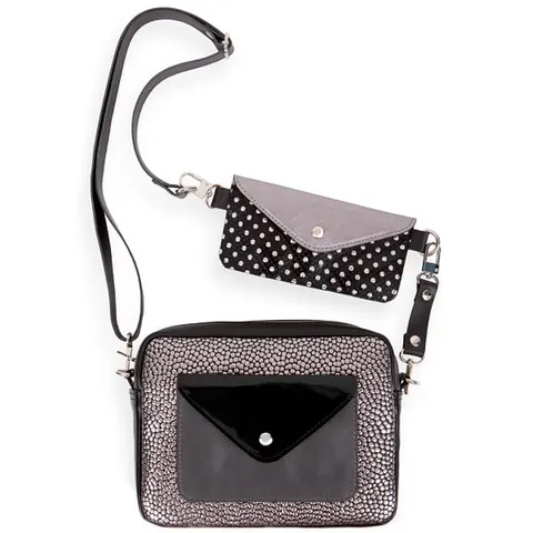 Torebka Double Bag - kulki, ćwieki i blacha