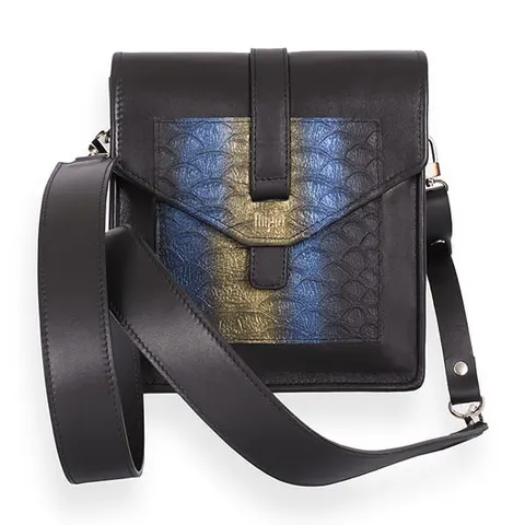 Torebka Cube BLUE CROCO