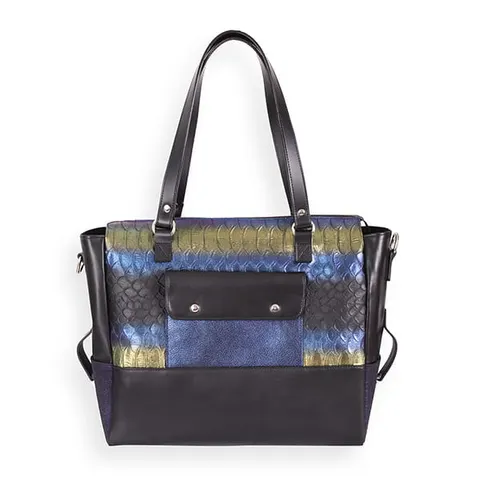 Torba De Luxe BLUE CROCO