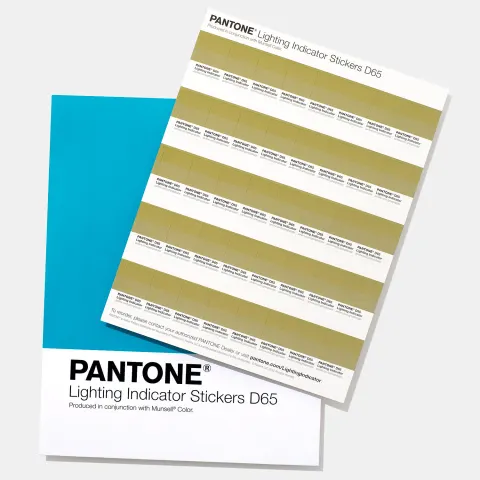Naklejki PANTONE Lighting Indicator Stickers D65 ze wskaźnikiem oświetlenia