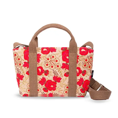 Torba Vegan Haftowane Kwiaty