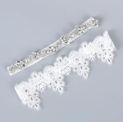 Komplet podwiązka Crystals
