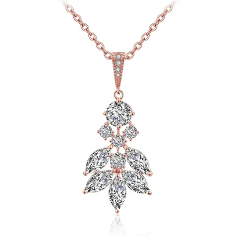 Naszyjnik bridal rose gold