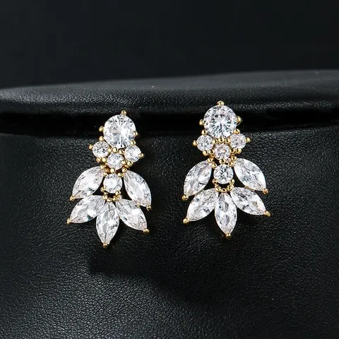 Kolczyki bridal new złote