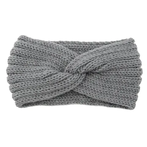 Opaska Turban Wool szara