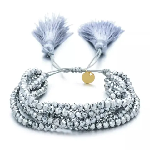 Bransoletka fringe srebrna