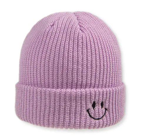 Czapka Smiley Fioletowa