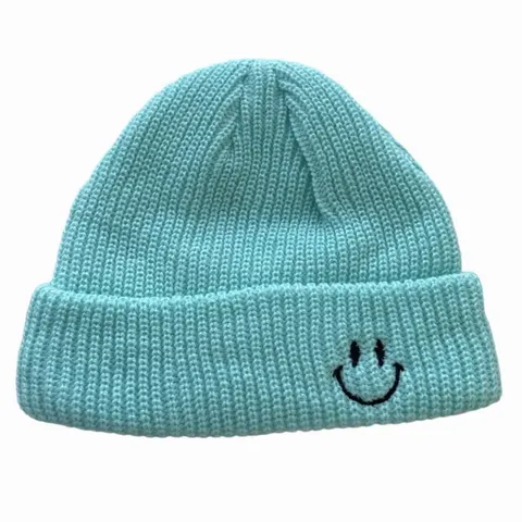 Czapka Smiley Miętowa