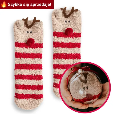 Skarpetki Bombka Renifer