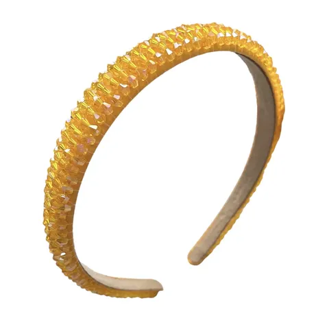 Opaska Rhinestone pomarańczowa