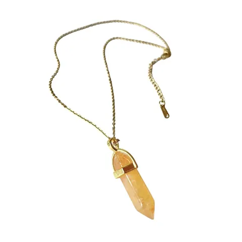 Naszyjnik złoty Amulet żółty