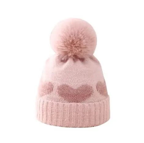 Czapka Baby z pomponem serduszko