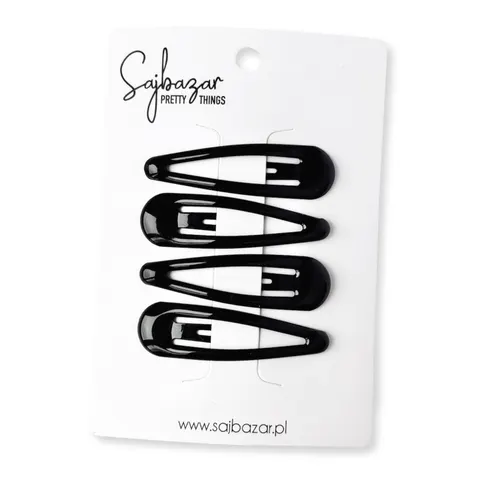 Spinka simple czarna - 4 sztuki