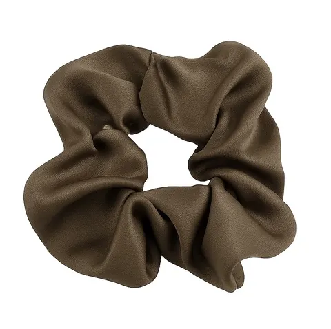 Gumka Scrunchies satynowa brązowa