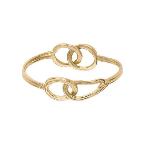 Elegancka, złota bransoletka bangle z kolekcji New Stone