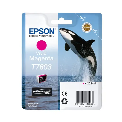 Tusz EPSON T7603 M - purpurowy (25,9 ml)