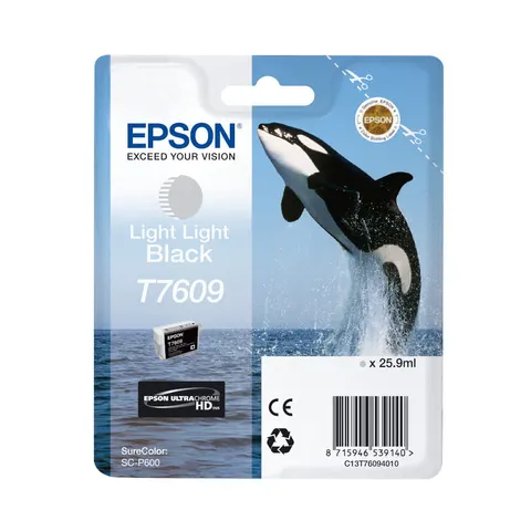 Tusz EPSON T7609 LLBK - jasny czarny (25,9 ml)