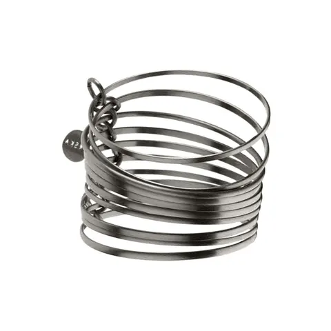 Szeroka, ciemna bransoletka bangle z kół z kolekcji Vintage