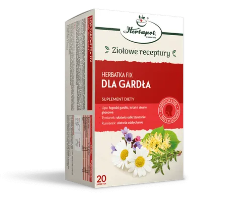 Herbatka fix dla gardła 20x2g Herbapol Kraków