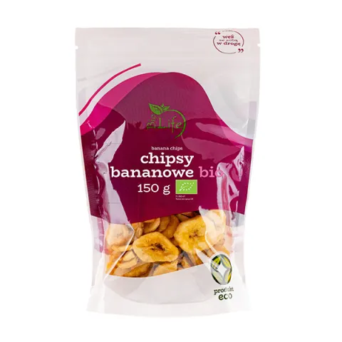 Chipsy bananowe BIO 150g BioLife