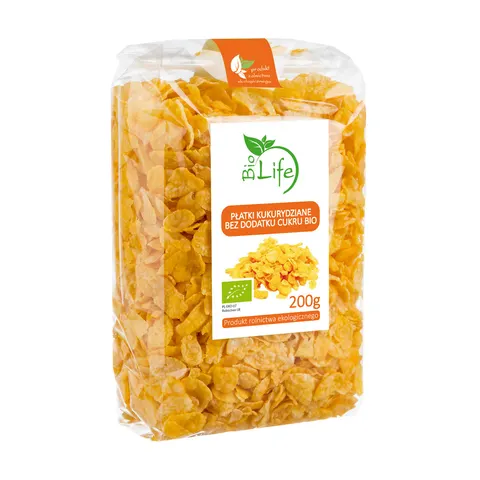 PŁATKI KUKURYDZIANE 200 g - BIOLIFE