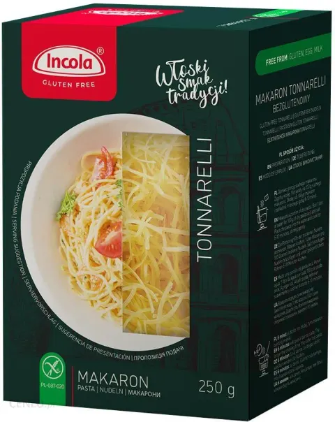 MAKARON TONARELLI BEZGLUTENOWY INCOLA 250G